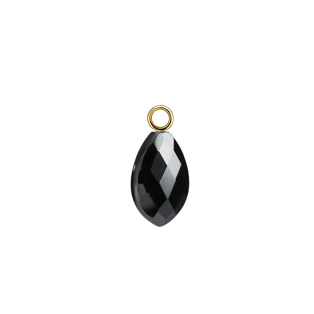 Серебряная подвеска Каприз из чёрной шпинели