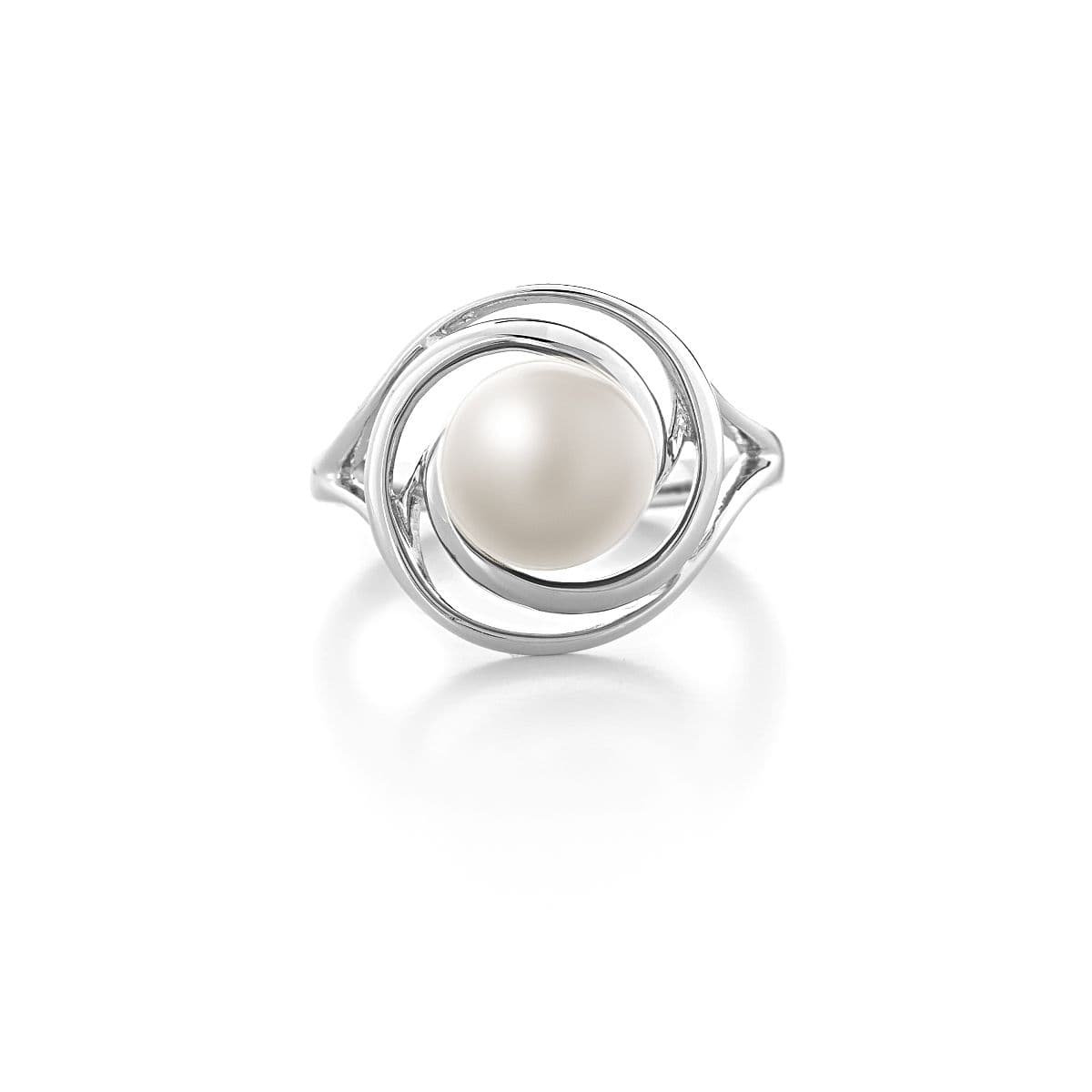  Кольцо Галактика с белой жемчужиной от Nasonpearl