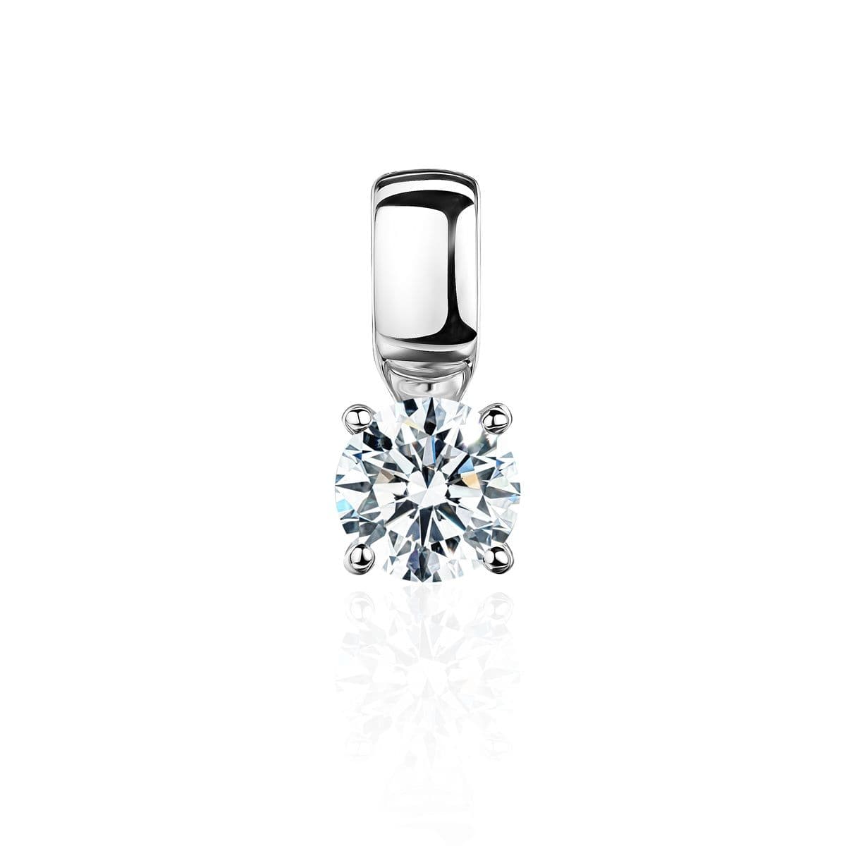 Подвеска от GEMGALLERY из белого золота с бриллиантом