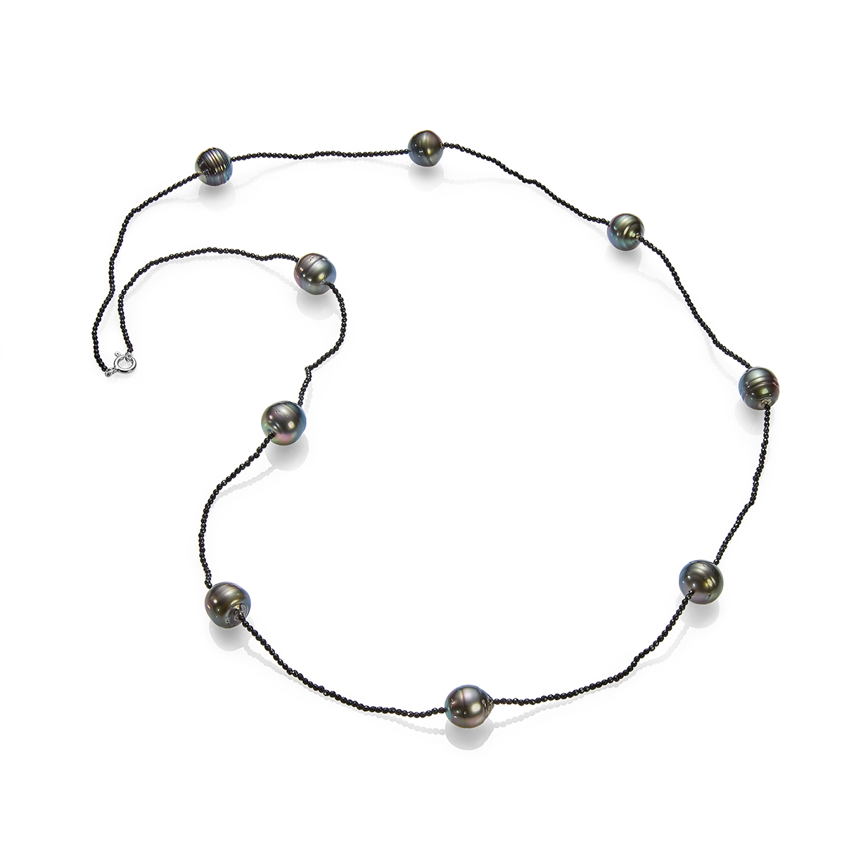 Ожерелье Папеэте с морским жемчугом Таити и агатом