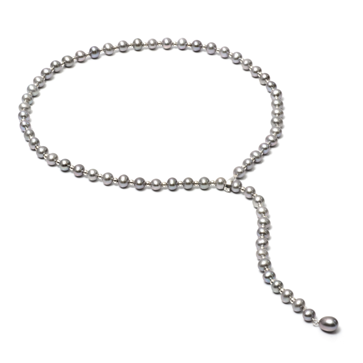 Ожерелье Фелис из серого жемчуга