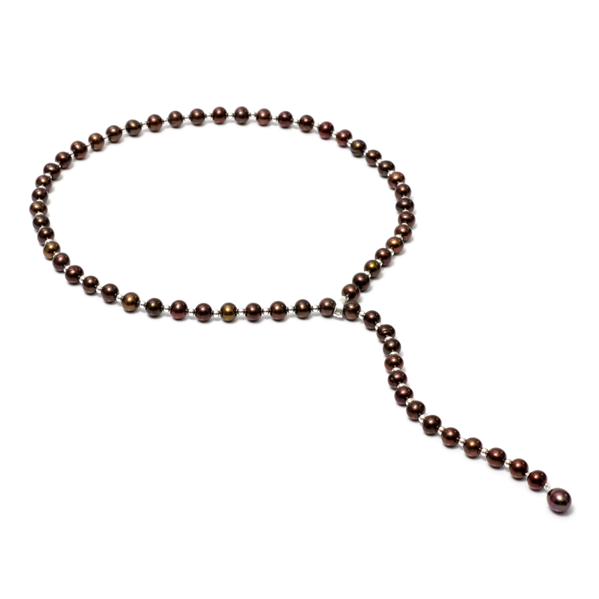 Ожерелье Фелис из жемчуга цвета шоколад