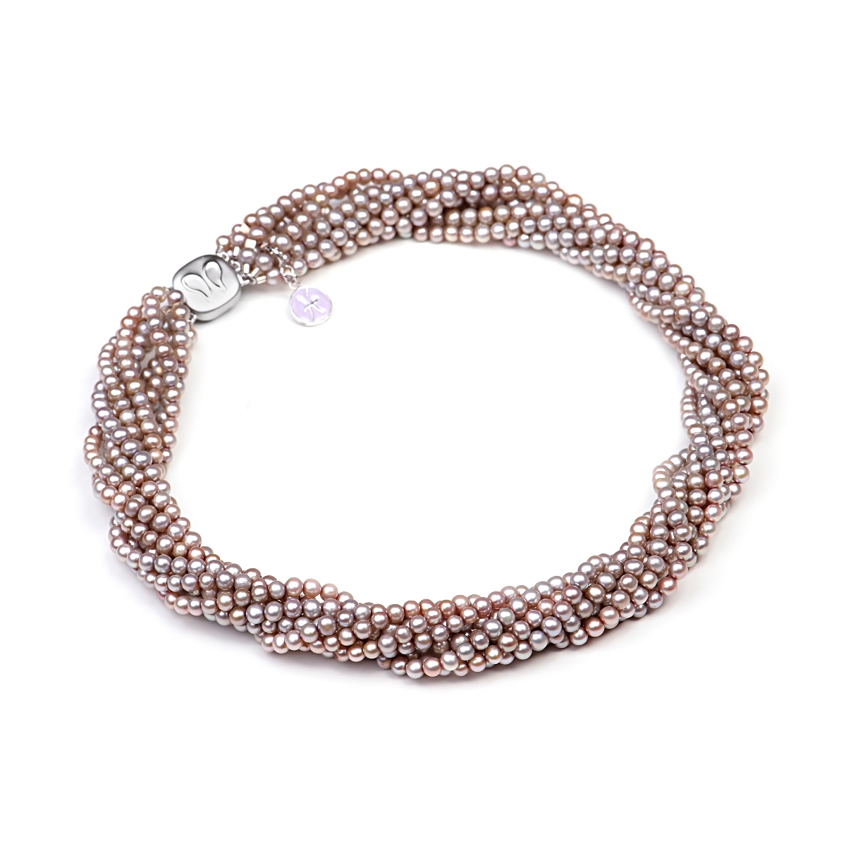 Ожерелье Одри из жемчуга цвета лаванды