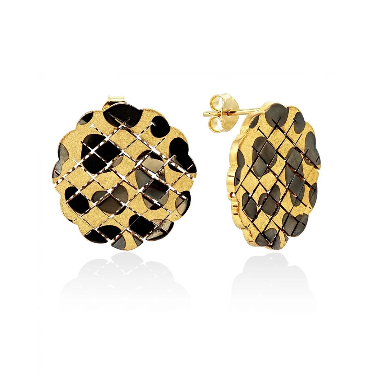Серьги Flex из жёлтого золота от торгового дома Mostar Jewellery
