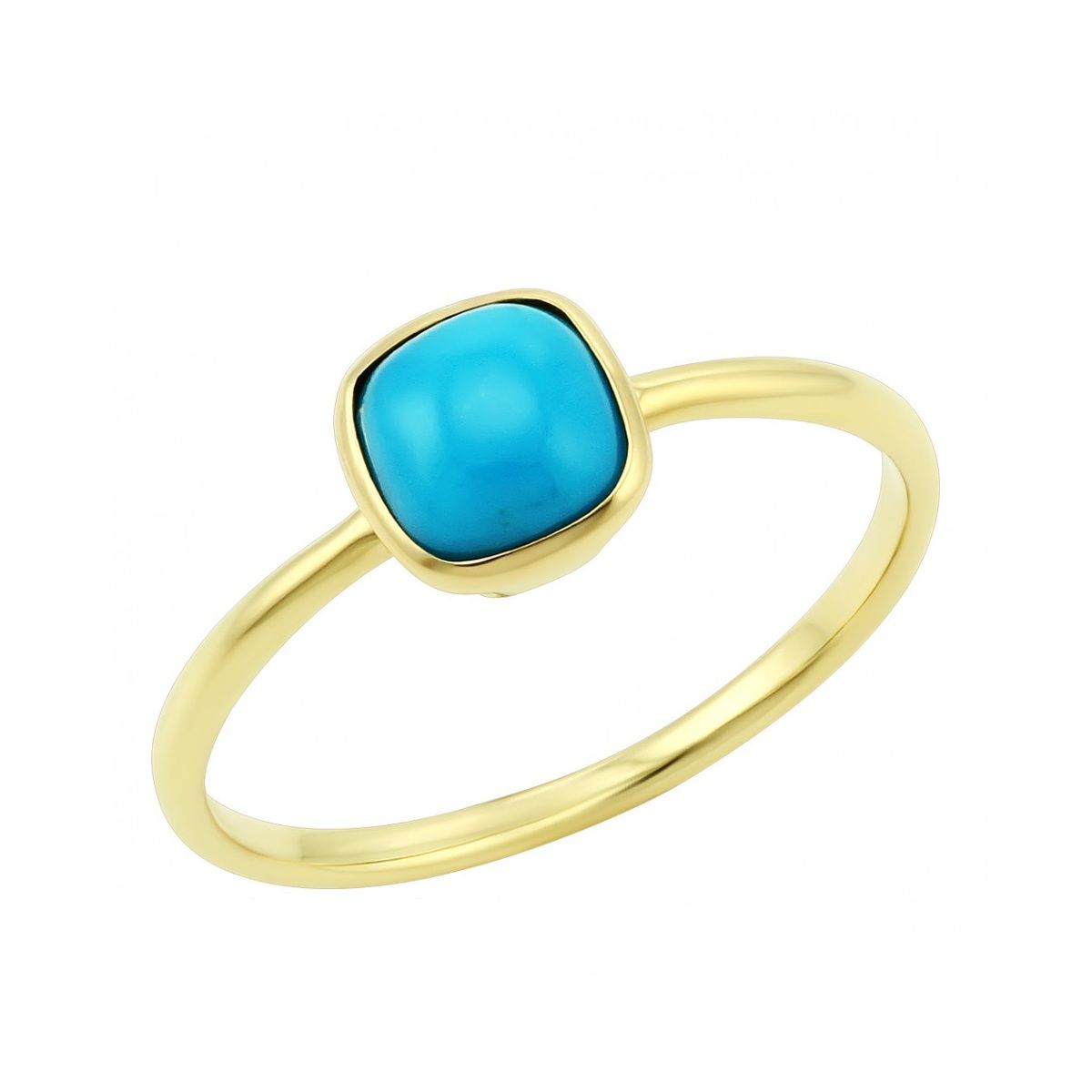 Золотое кольцо Палитра от торгового дома Mostar Jewellery с бирюзой 