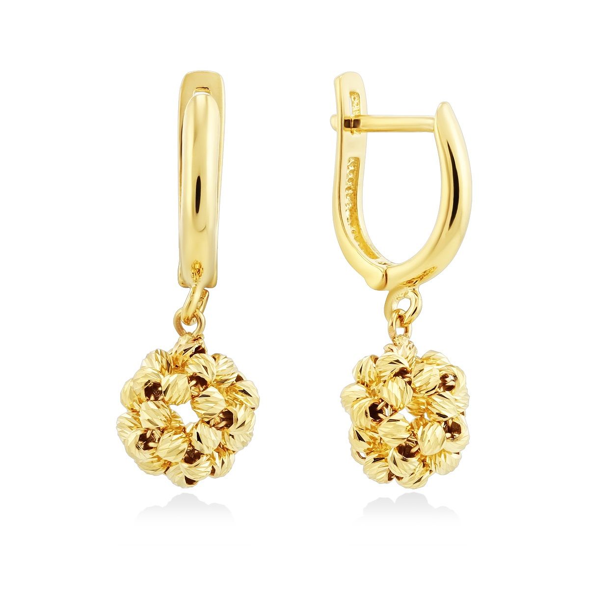 Золотые серьги Spark от торгового дома Mostar Jewellery